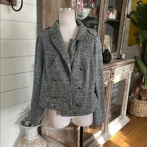 TORRID Studio Double Knit Crop Military Jacket 3 X NEW 18498798